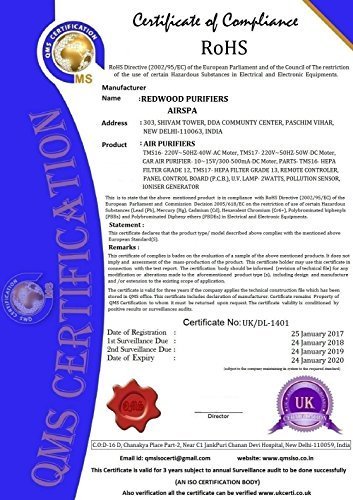 RoHS Certificate