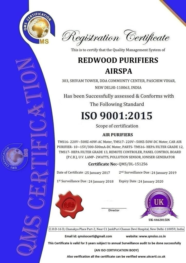 Airspa Company registration certificate